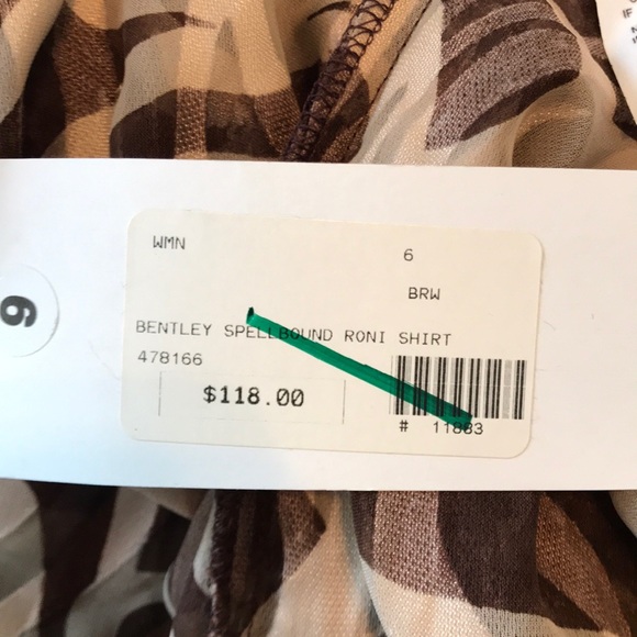 Bentley A. Spellbound Roni button down blouse - Picture 6 of 6